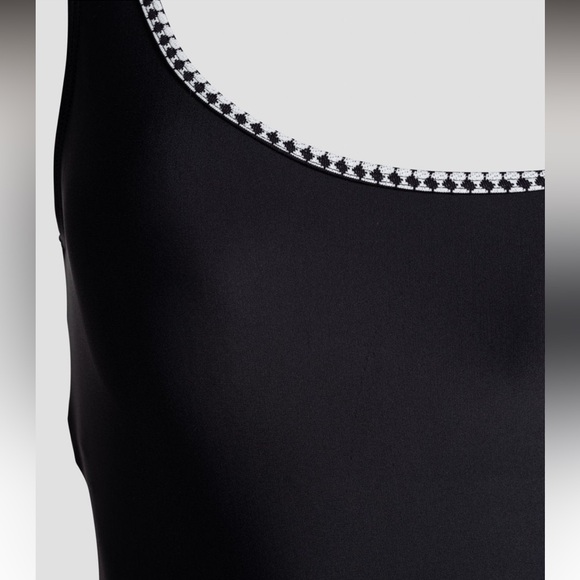 NWT LEMLEM Lena One Shoulder One Piece Black & White Swimsuit- Sz Xs - Picture 7 of 11